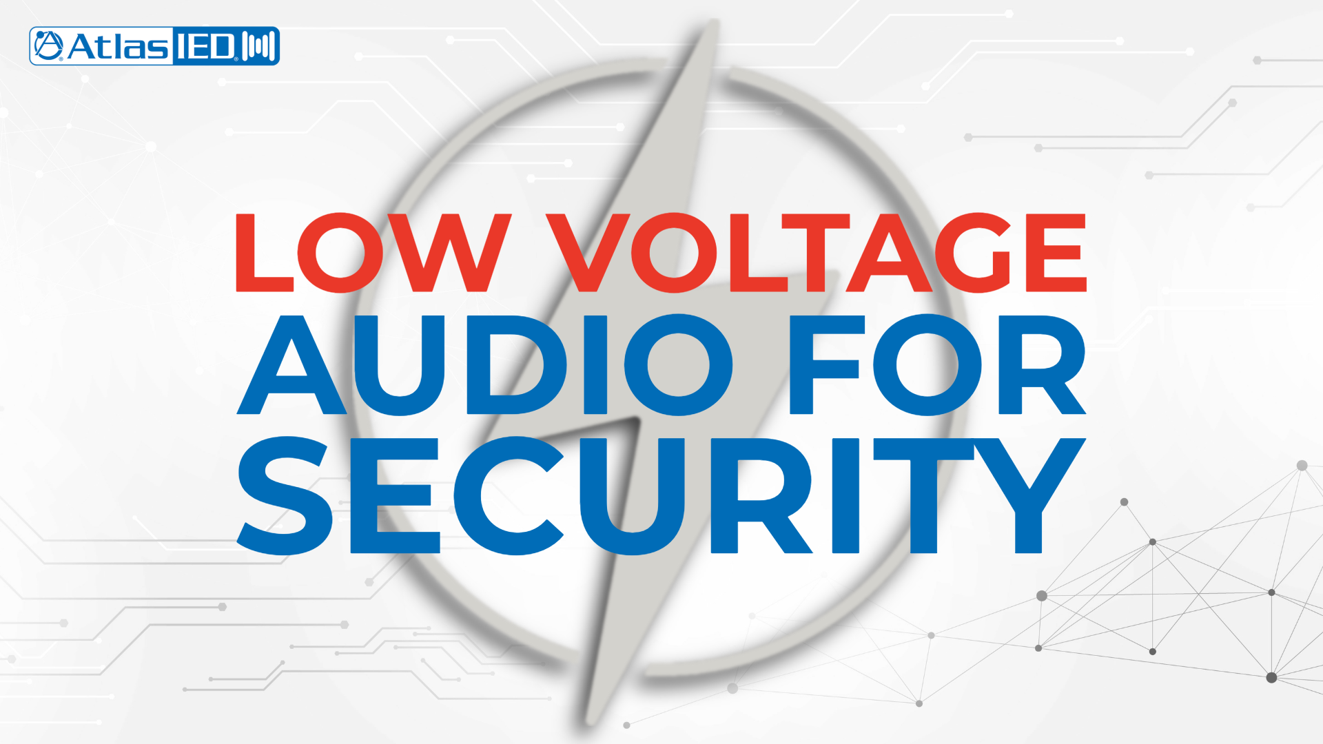 Low Voltage Audio for Security 1920x1080