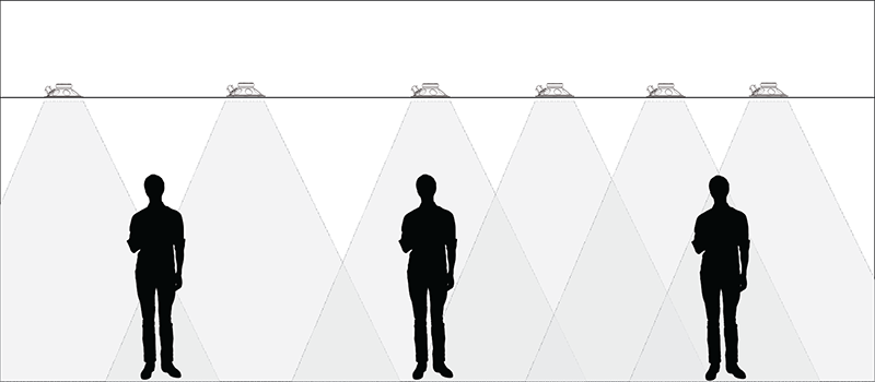 Traditional Ceiling Speaker Direct Masking Illustration